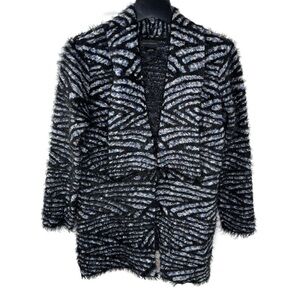 Investments Plush Blanket Like Open Cardigan Cozy feel size Small